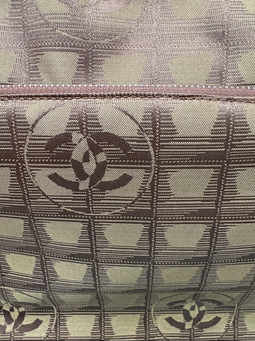 RARE CHANEL Unisex Monogram Travel Bag with Top Handle/ Shoulder Strap- NWOT - Picture 10 of 12